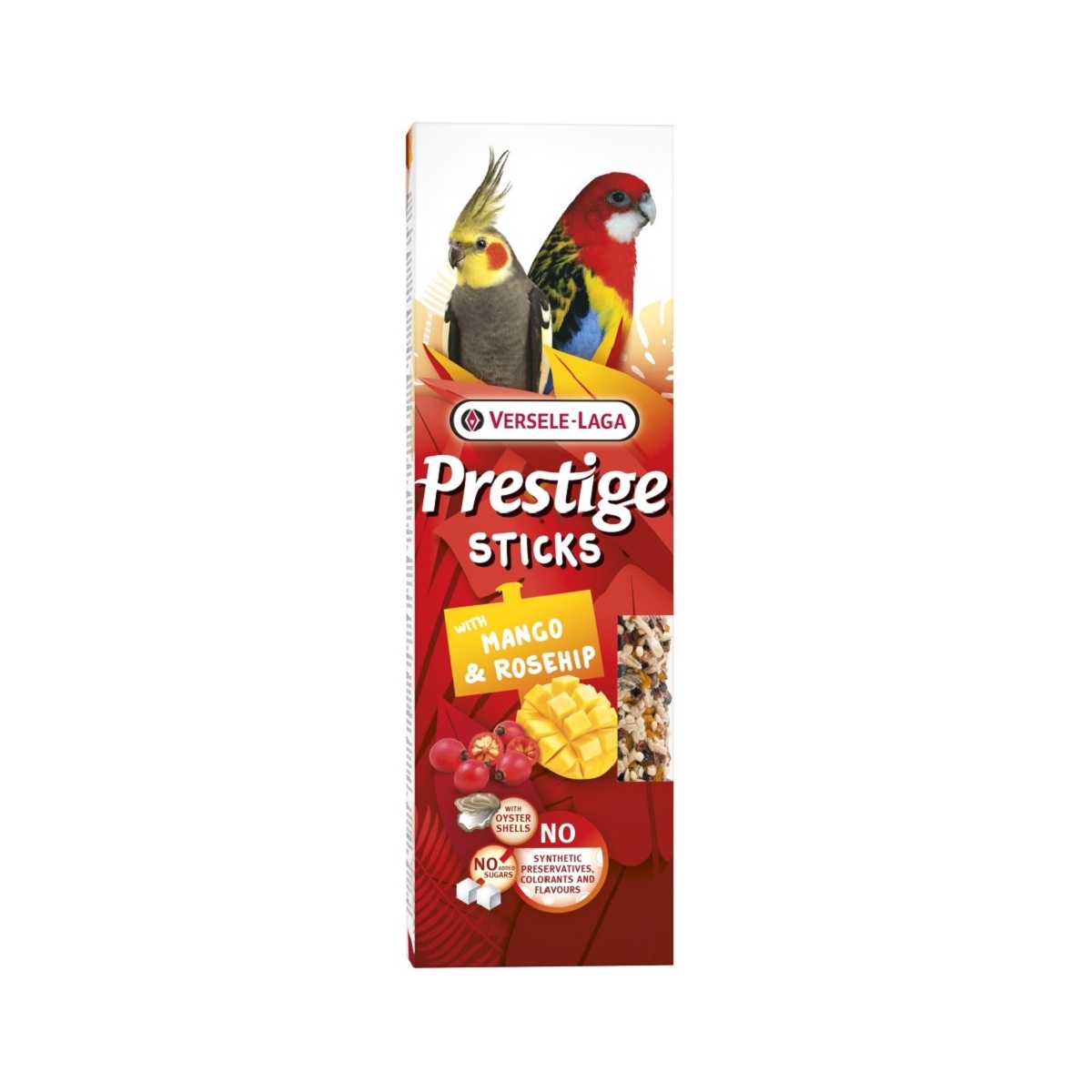 Versele-Laga Prestige maius papagoidele, mango/kibuvits, 2 tk - Tootepilt