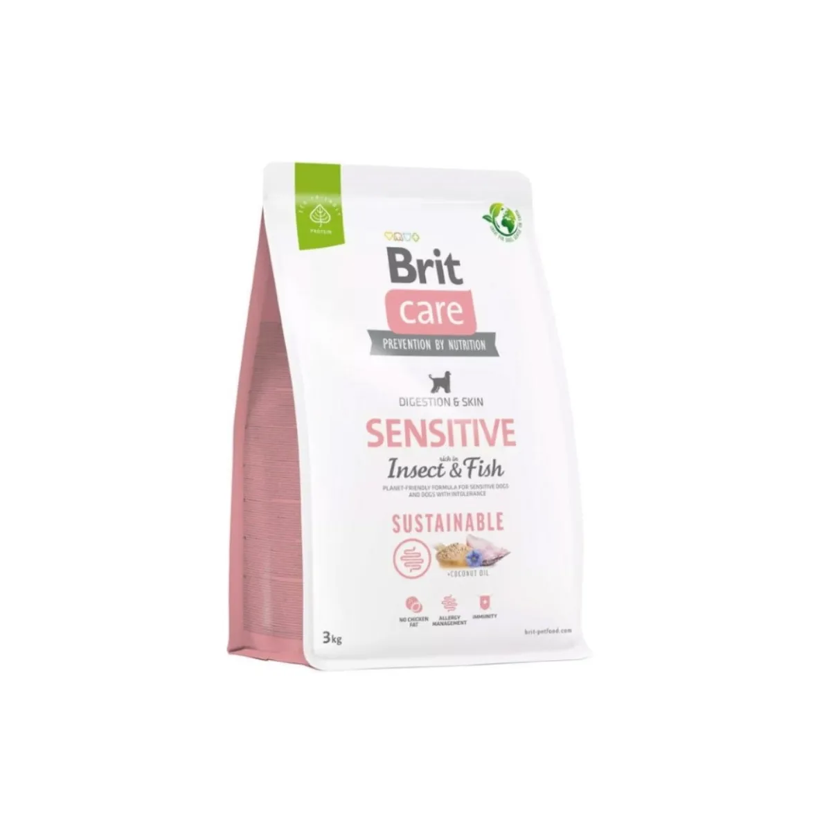 Brit Care Sensitive kuivtoit koertele putukavalgu ja kalaga, 3 kg