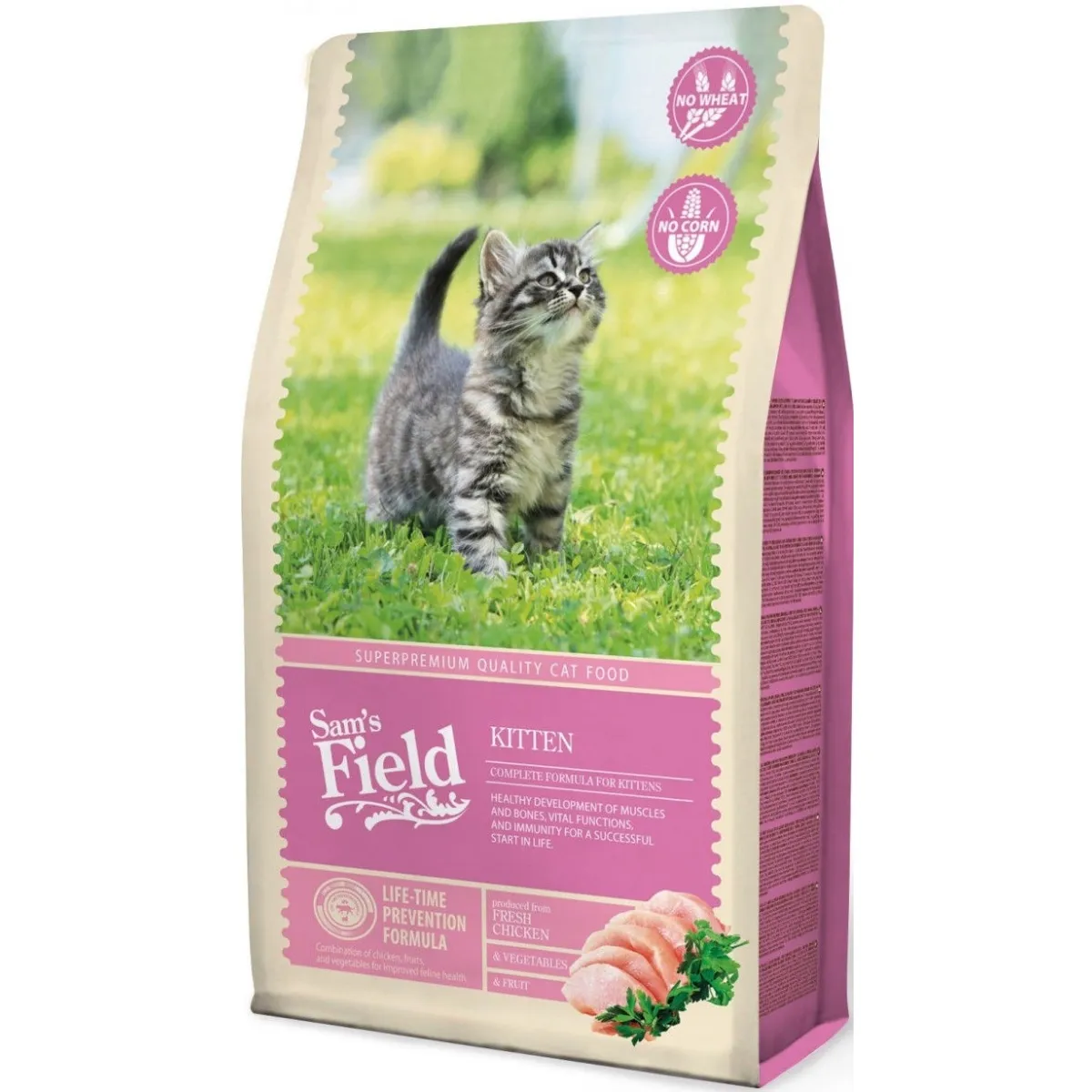 Sam's Field täistoit kassipojale 2,5 kg