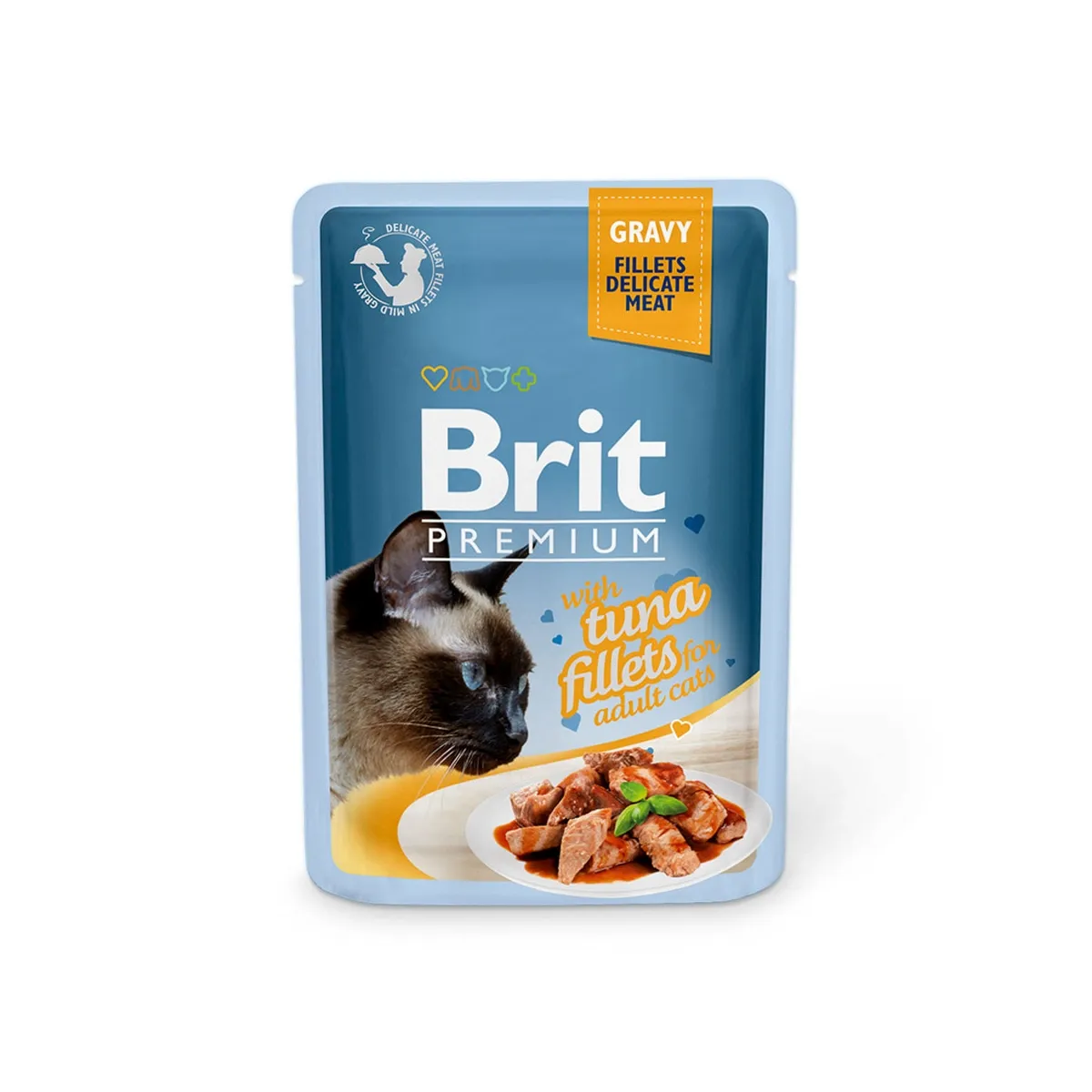 Brit Premium Delicate einekotike kassidele, tuunikala kastmes 85 g