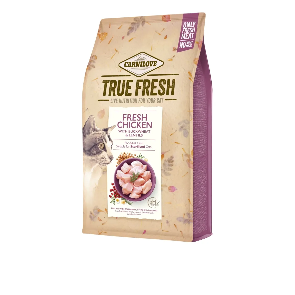 Carnilove True Fresh täissööt kassile kanaga, 1,8 kg