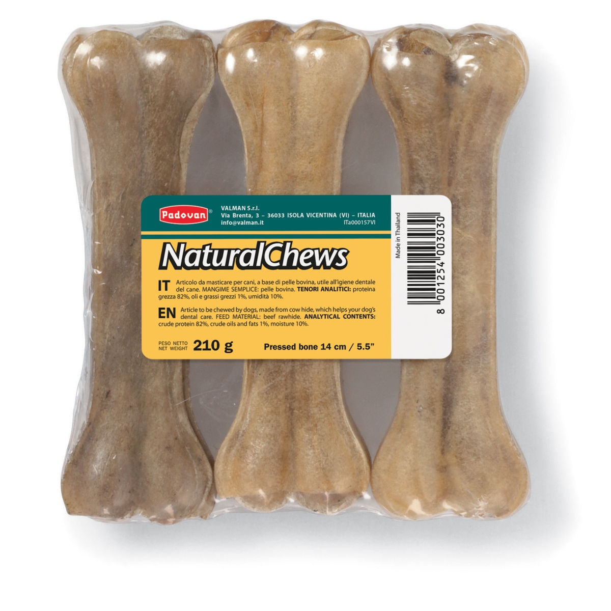 Padovan Natural Chews närimiskondid 14 cm, 3 tk