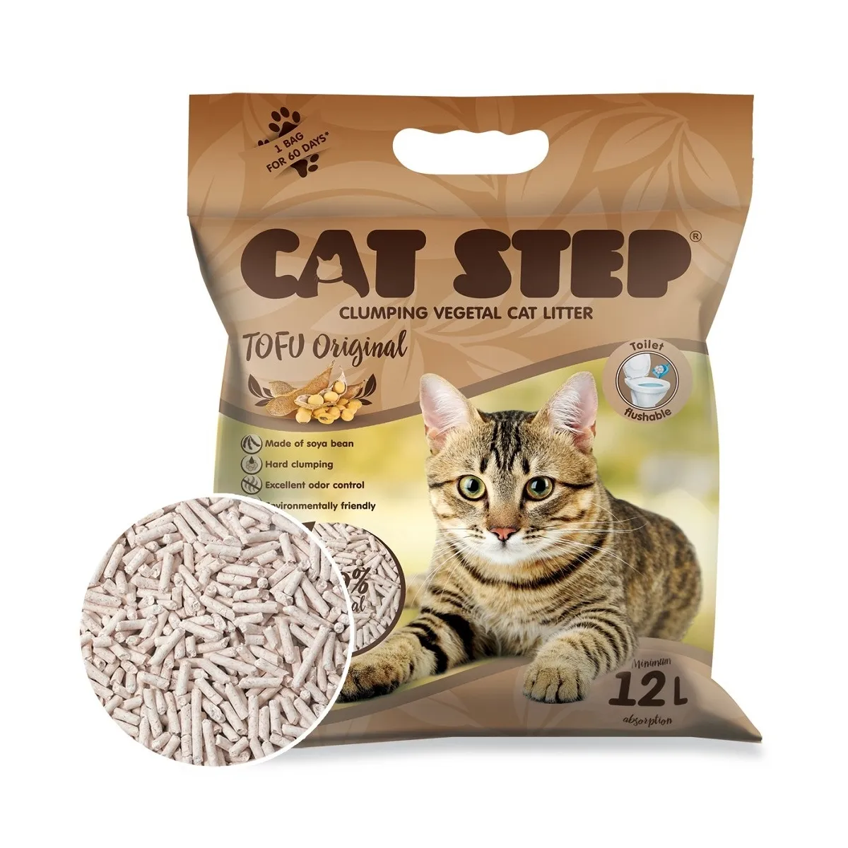 Cat Step Tofu Original kassiliiv 5,6 kg/12 l