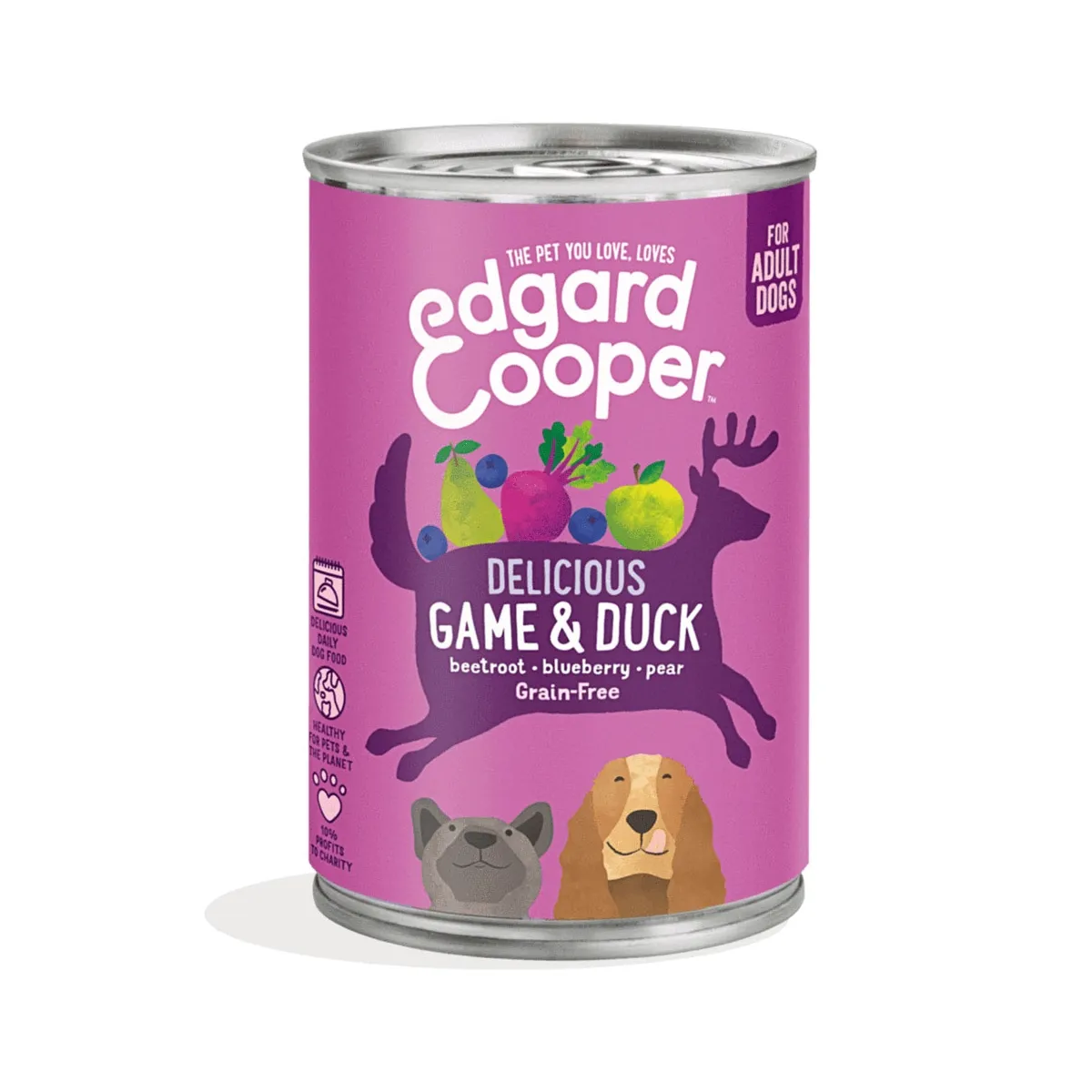 Edgard Cooper konserv koerale, uluki- ja pardilihaga 400 g