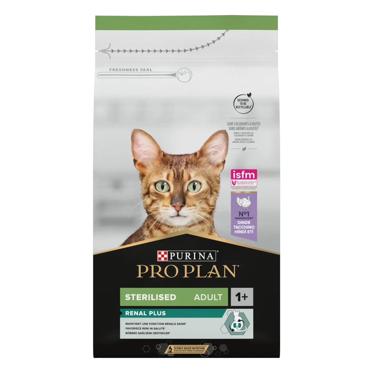 Purina PRO PLAN kassitoit STERELISED RENAL kalkunirikas, 1,5 kg - Tootepilt