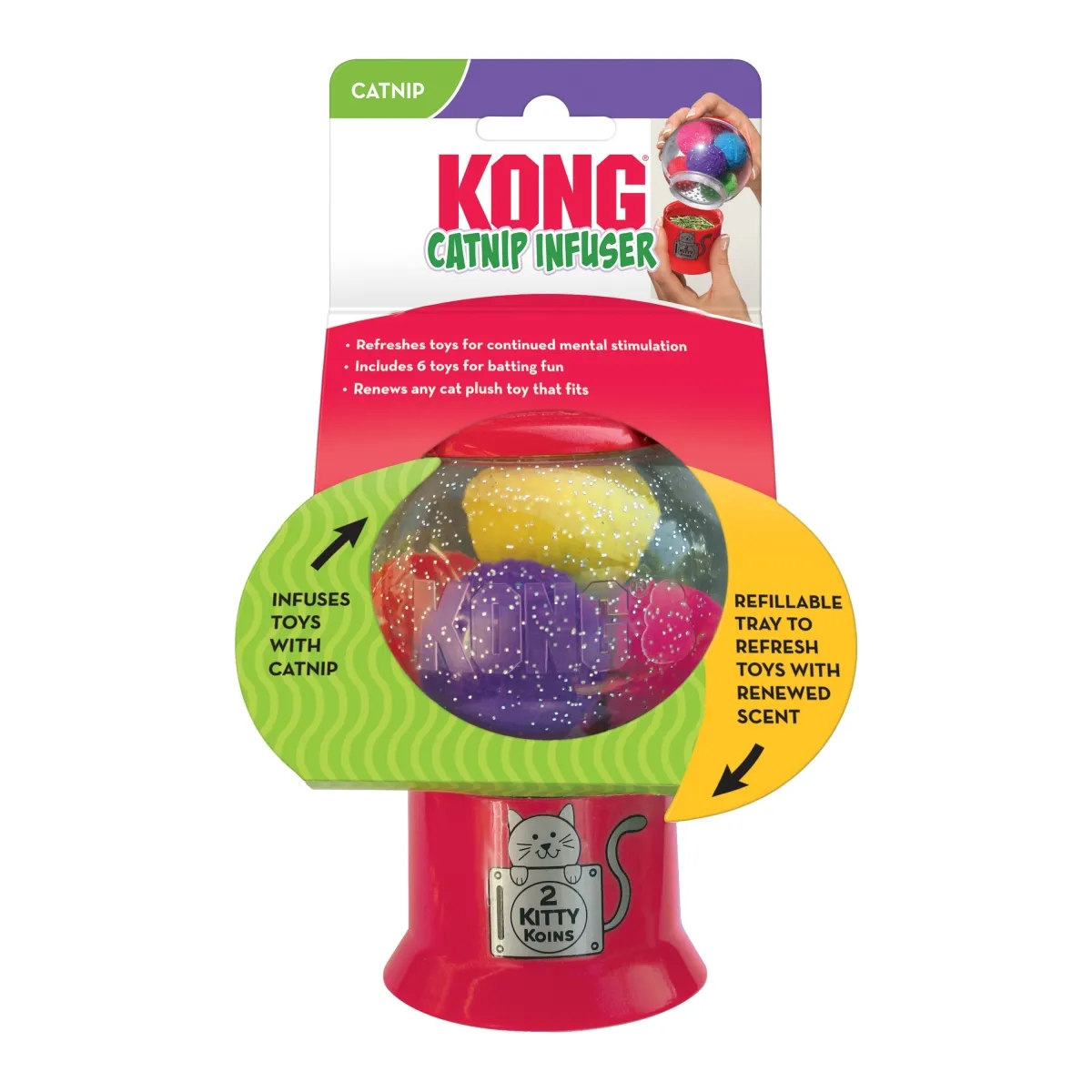 KONG Catnip Infuser mänguasi kassile - Tootepilt 1