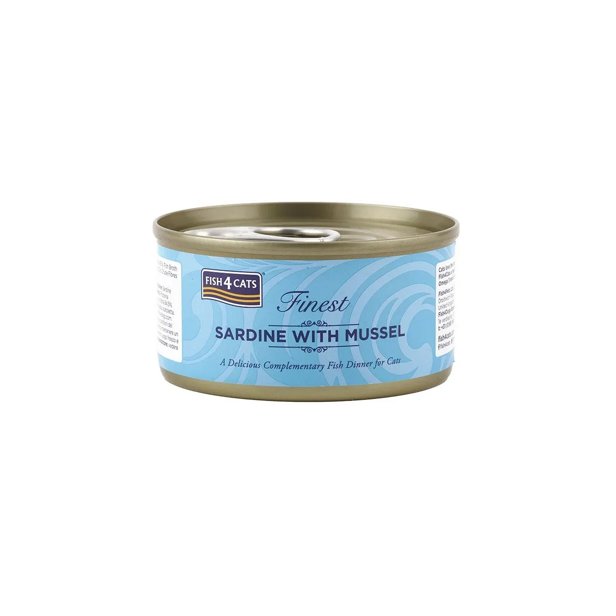 Fish4Cats konserv kassile, sardiinide ja molluskitega, 70 g