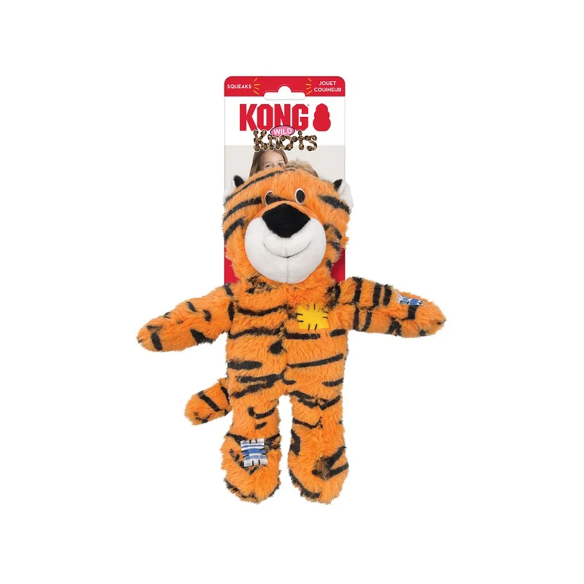 KONG Wild Knots Tiger koera mänguasi, M/L