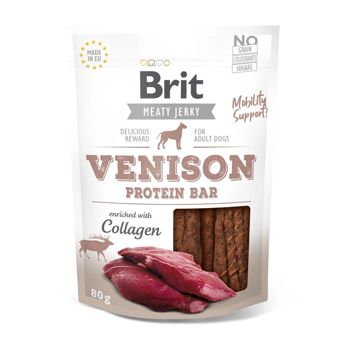 Brit Jerky Snack proteiinibatoon hirvelihaga 80 g