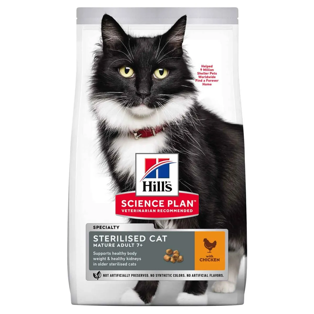 Hill's Science Plan Sterilized Mature kassitoit kanalihaga 1,5kg