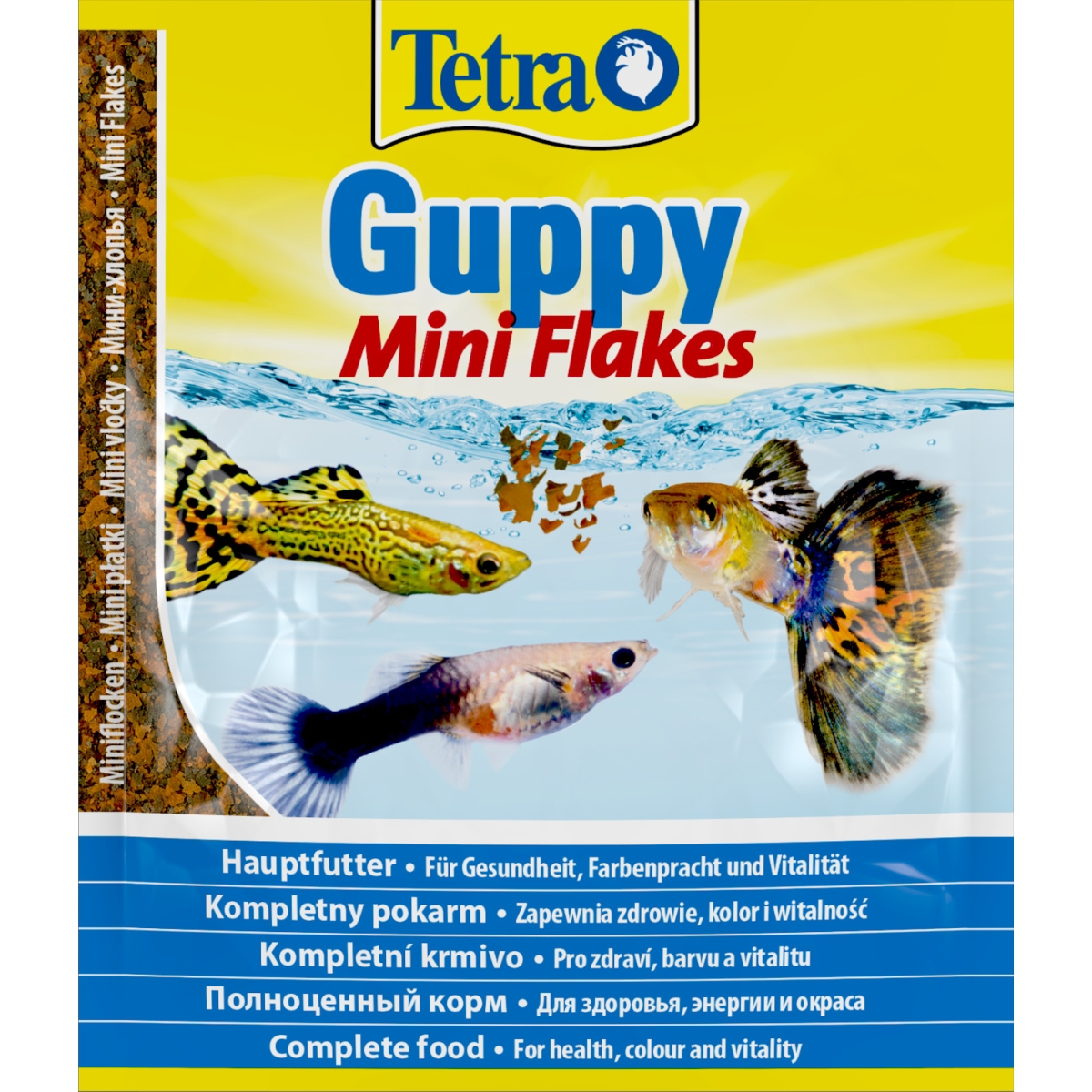 Tetra kalade täissööt Guppy Mini Flakes 12 g - Tootepilt