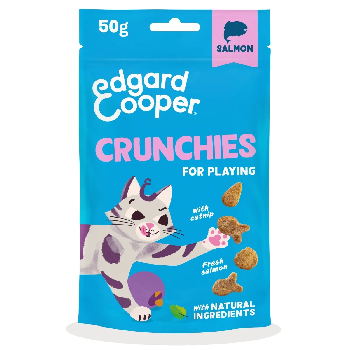 Edgard Cooper kassi maius Crunchies, lõhe 50g - Tootepilt