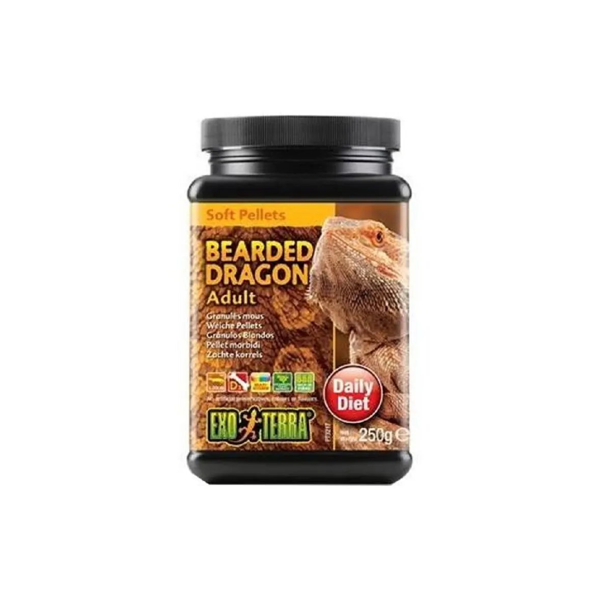 Exo Terra Bearded Dragon sööt täiskasvanud sisalikele, 250 g