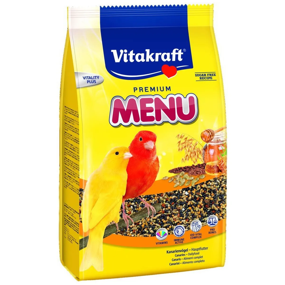 Vitakraft Premium Menu kanaarilindude täissööt, 500 g - Tootepilt