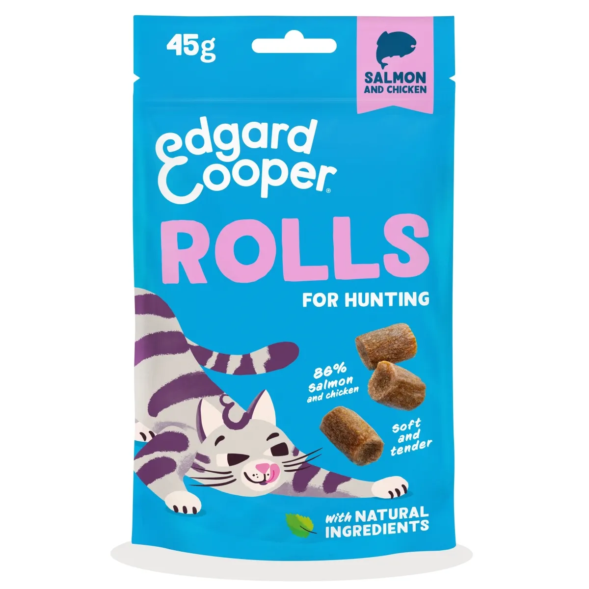 Edgard Cooper kassi maius Rolls, lõhe/kana 45g - Tootepilt