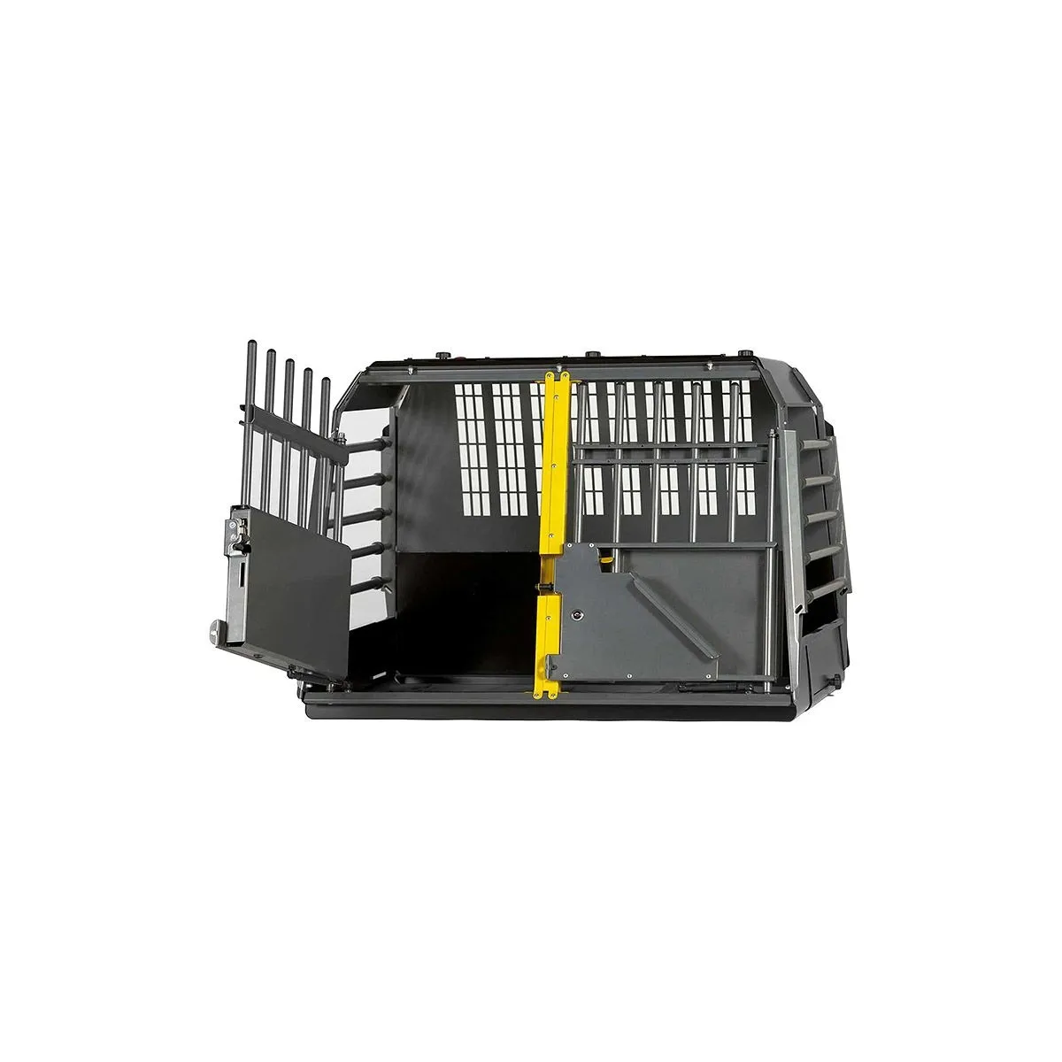 Aluline double outlet dog crate