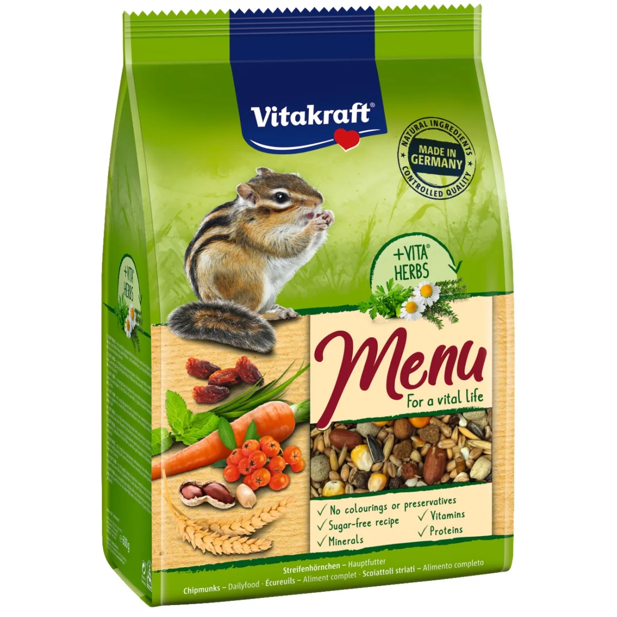 Vitakraftt Menu Vital oravate täissöö, 600 g - Tootepilt