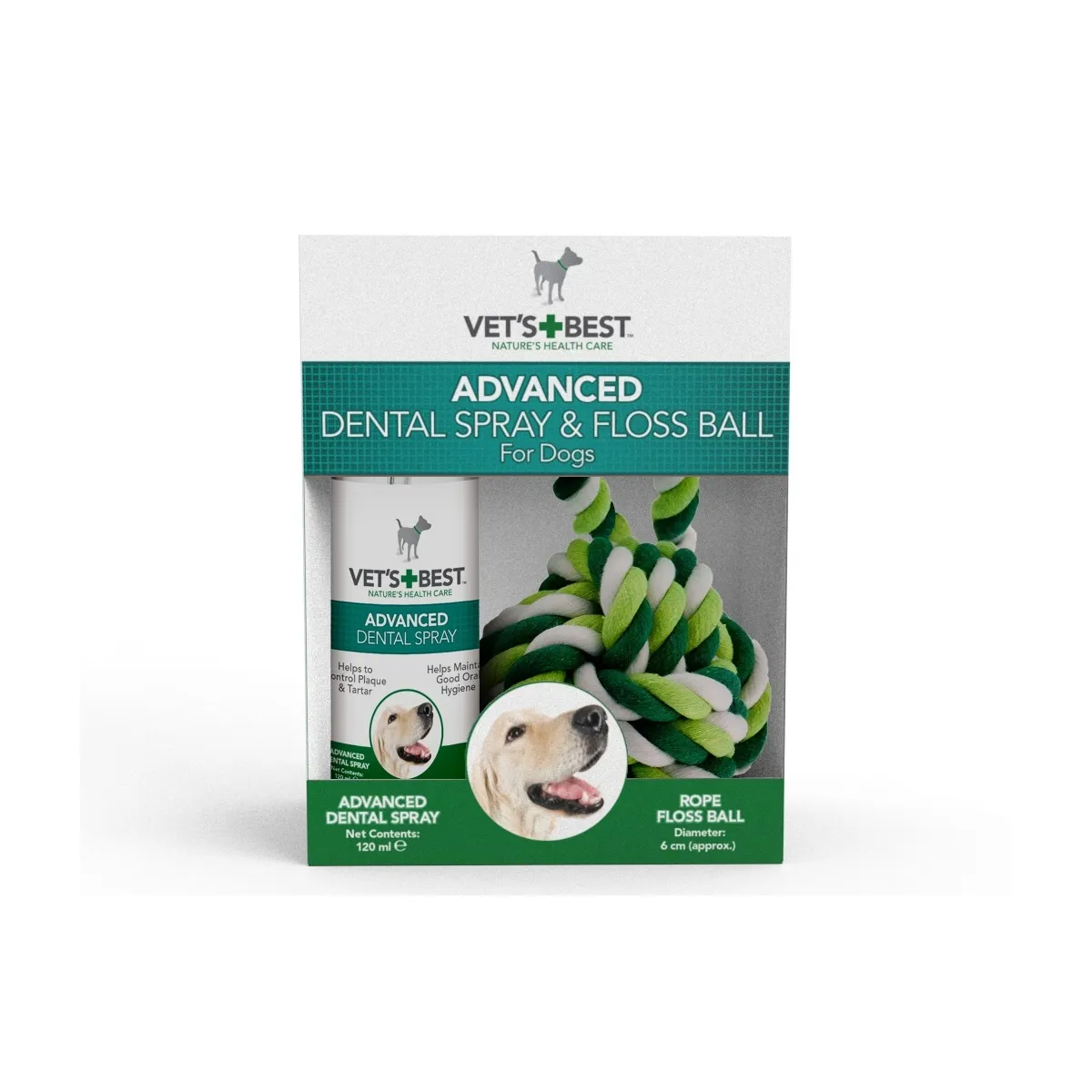 Vet's Best suuhooldussprei 120 ml ja pall