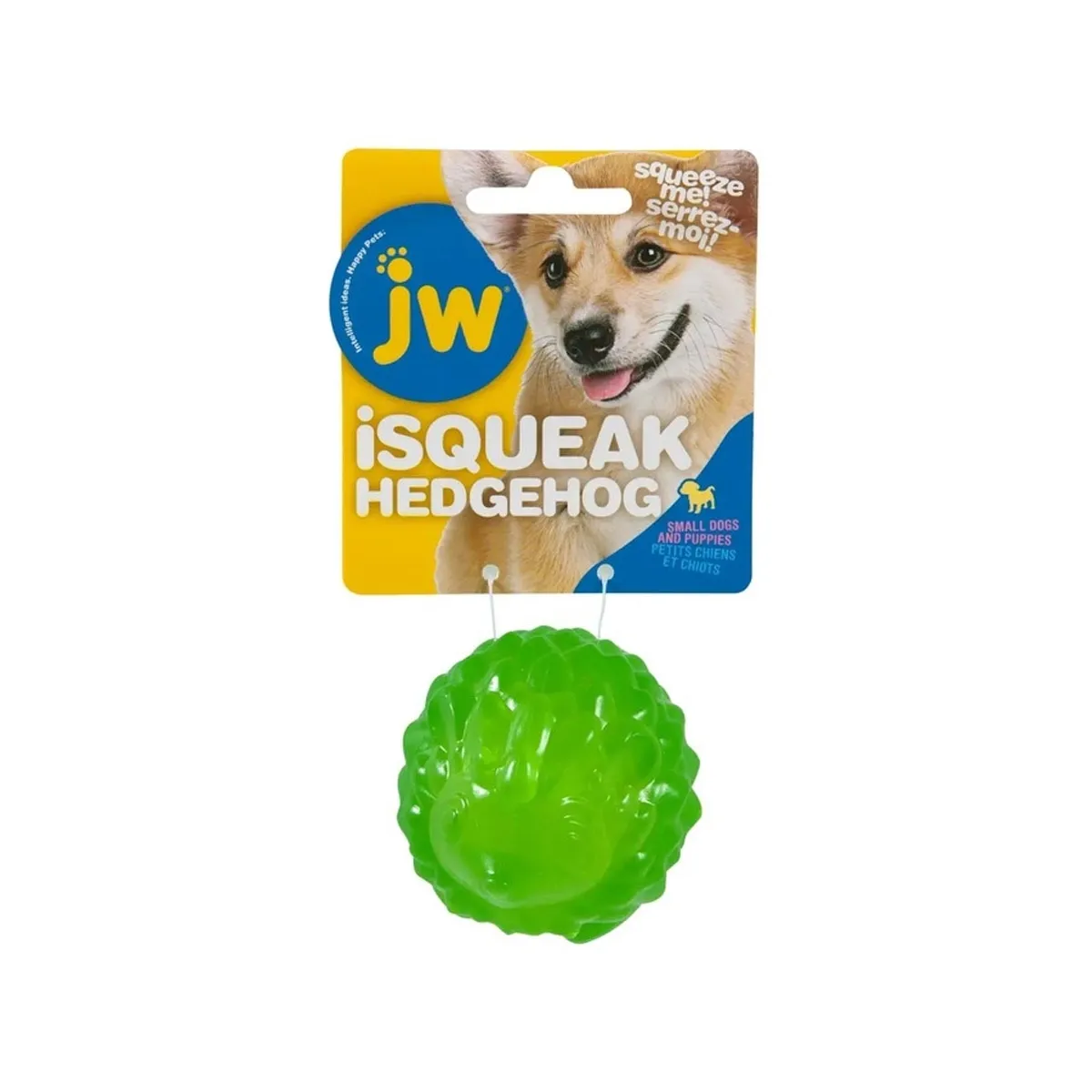 JW Hedgehog Squeaky pall S, koera mänguasi