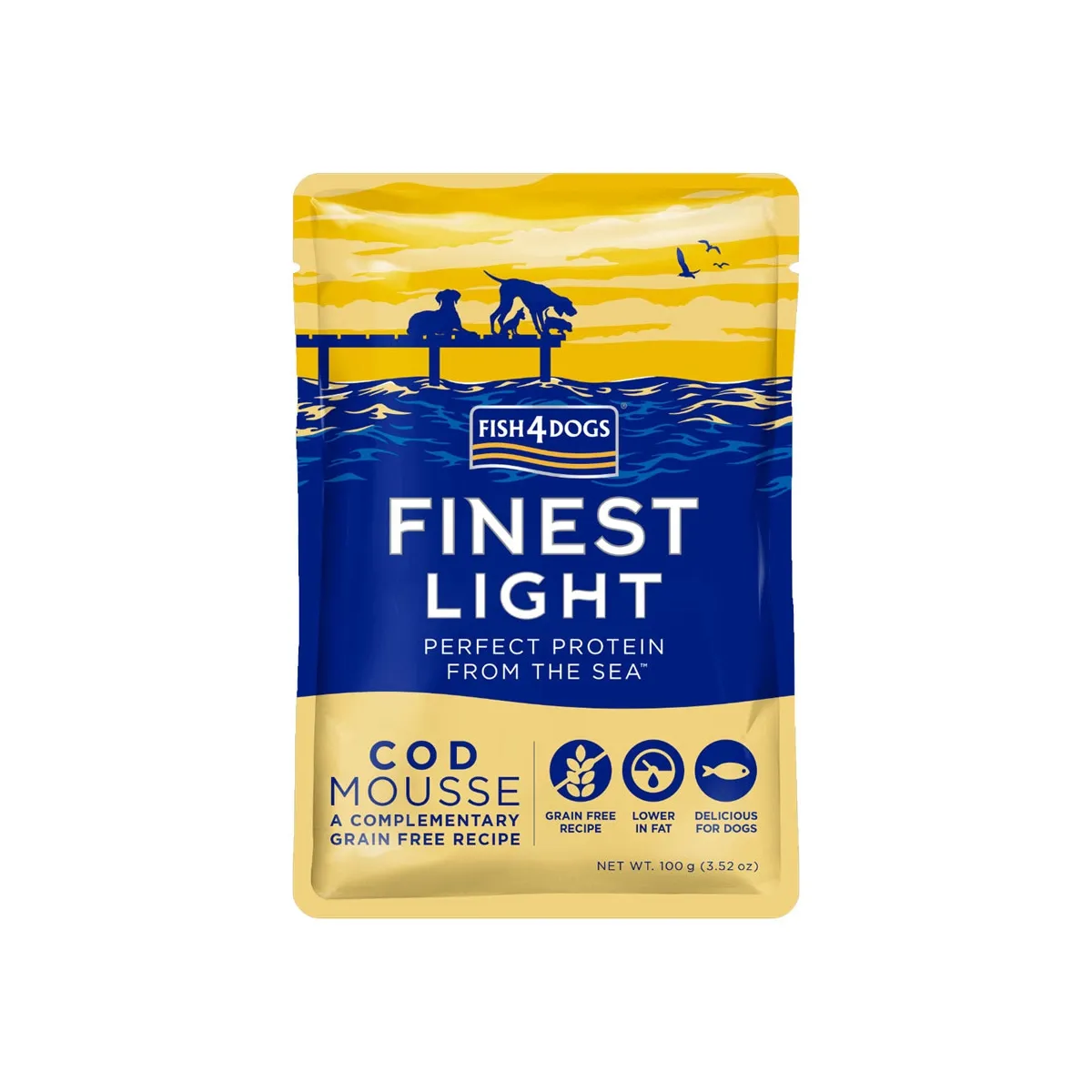 Fish4Dogs Finest Mousse einekotke koertele, tursaga 100 g