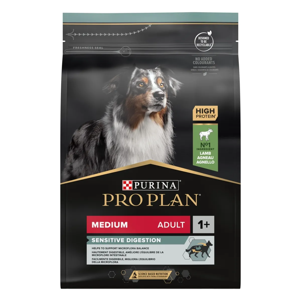 Purina PRO PLAN Medium Adult Sensitive Digestion with OPTIDIGEST®, 3kg