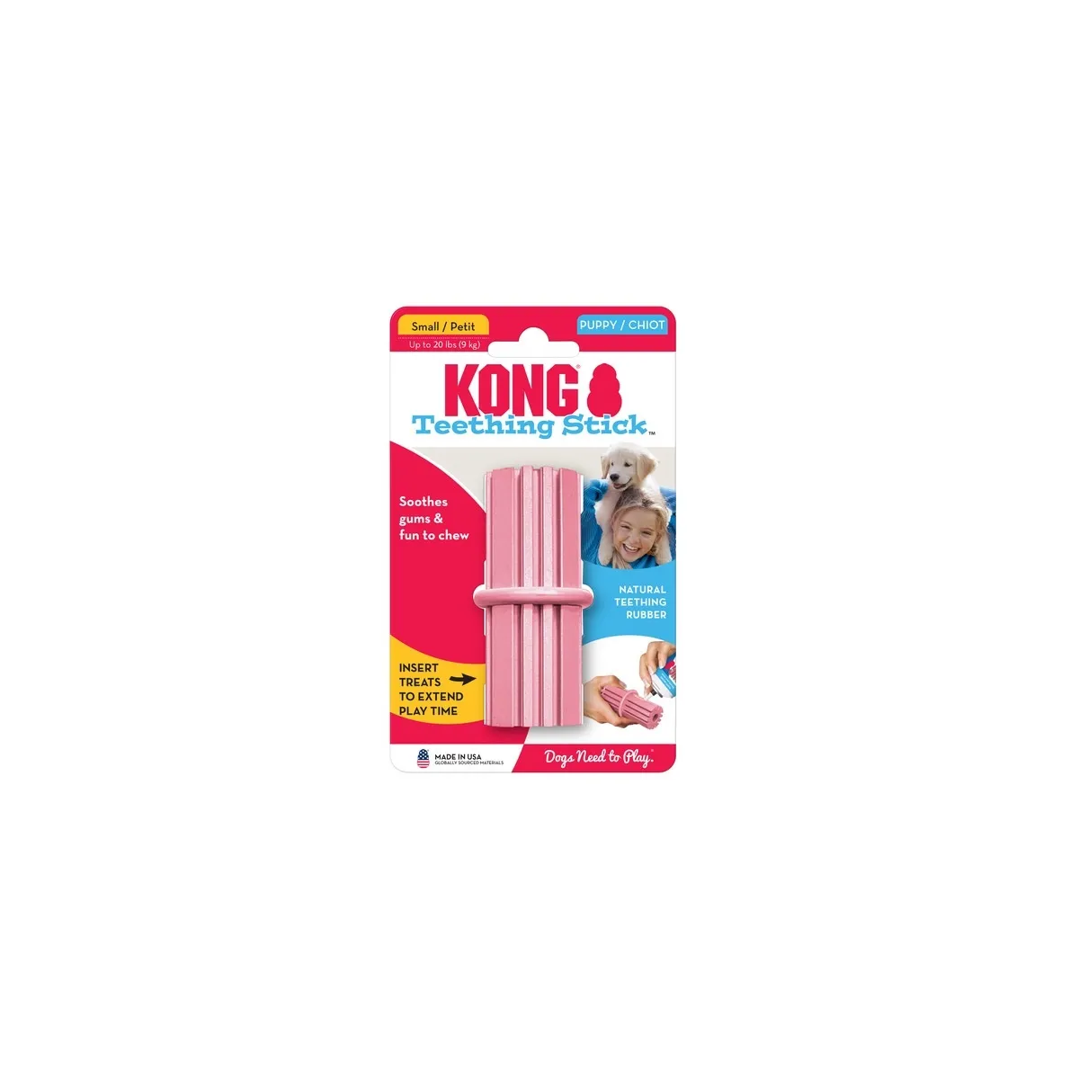 KONG Puppy Teething Stick mänguasi kutsikatele, S