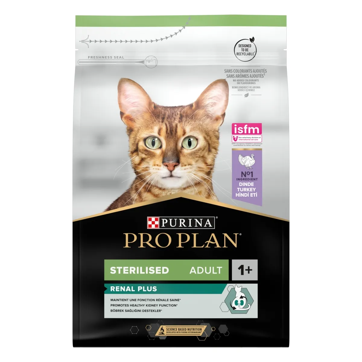 Purina PRO PLAN kassitoit STERELISED RENAL kalkunirikas, 3 kg