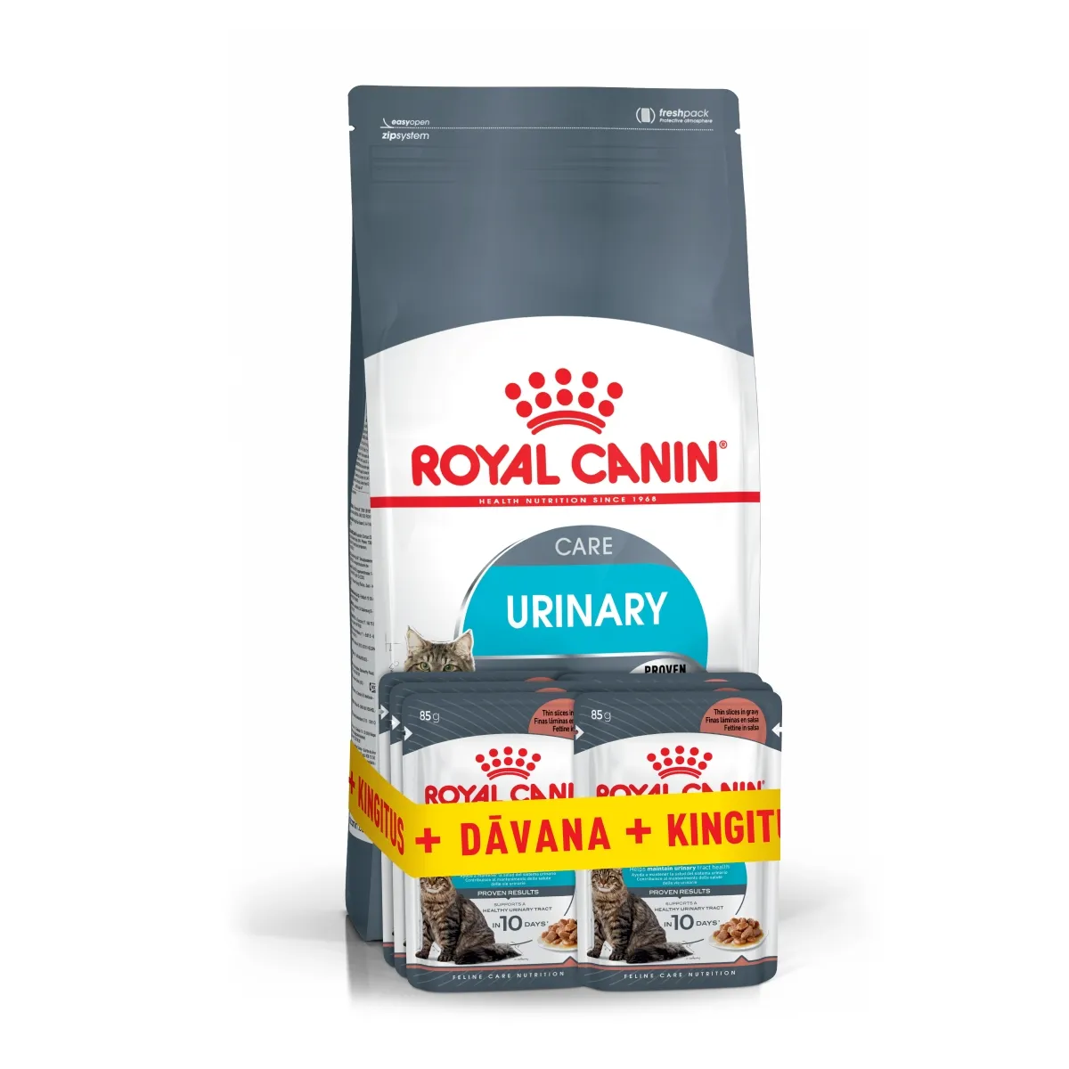 Royal Canin Urinary komplekt kassile, 2 kg + 6 x 85 g - Tootepilt