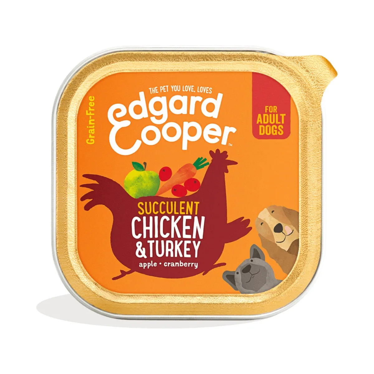 Edgard Cooper konserv koerale, kana- ja kalkunilihaga 150 g