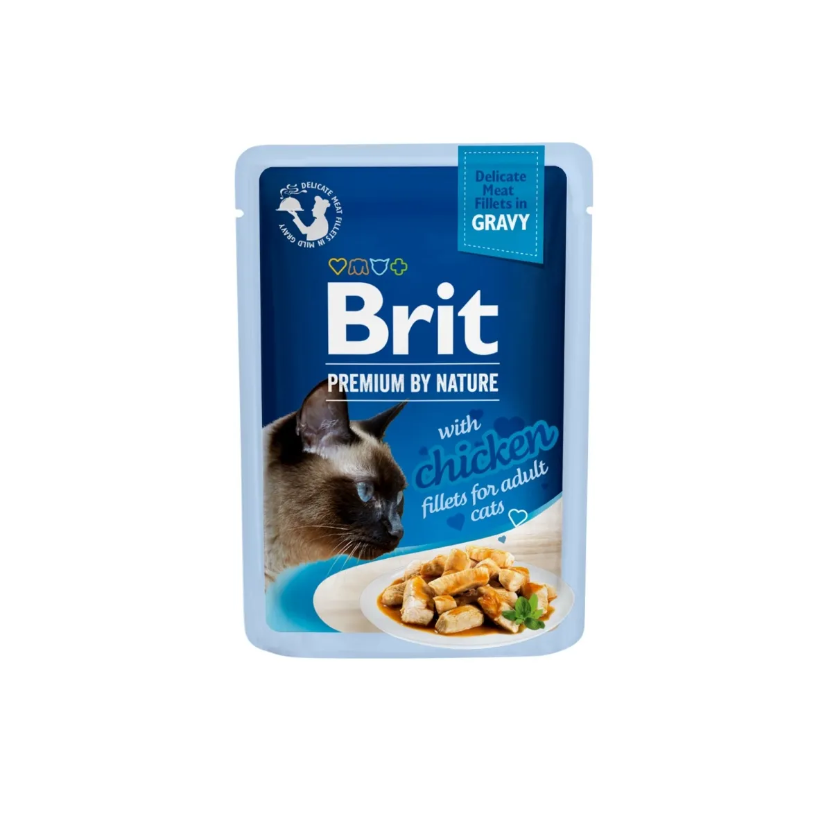 Brit Premium Delicate kassi einekotike, kana kastmes 85 g