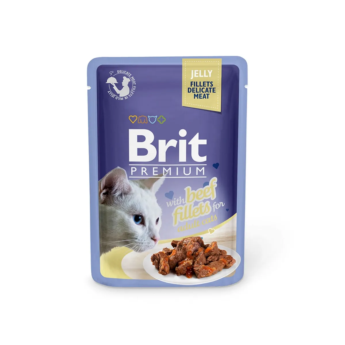 Brit Premium Delicate einekotike kassidele, veisega 85 g