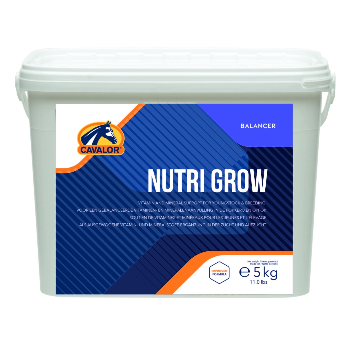 Cavalor Nutri Grow hobuse toidulisand 5 kg - Tootepilt