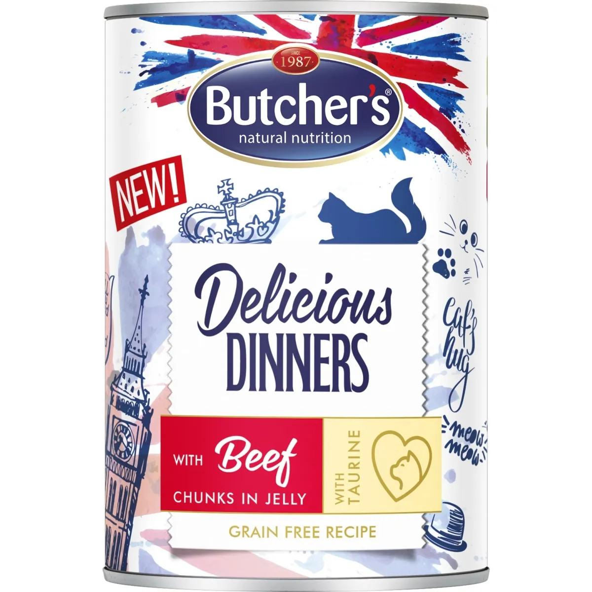 Butcher's kassi konserv Delicious Dinner veiselihatükkidega 400g