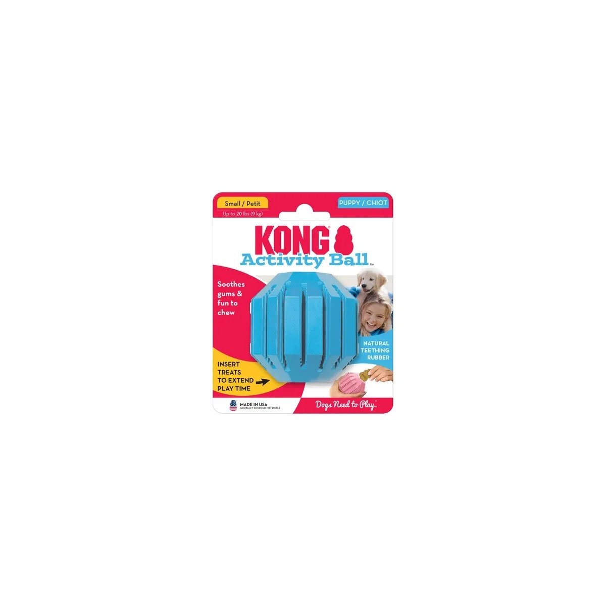 KONG Puppy Activity kummist pall koerale, S - Tootepilt 1