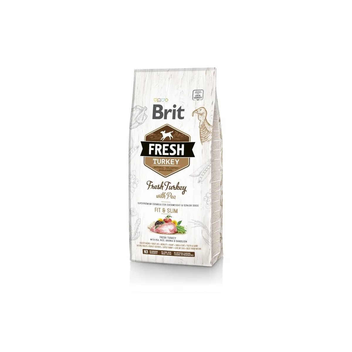 Brit Fresh Light koeratoit, kalkun/hernes 2,5 kg