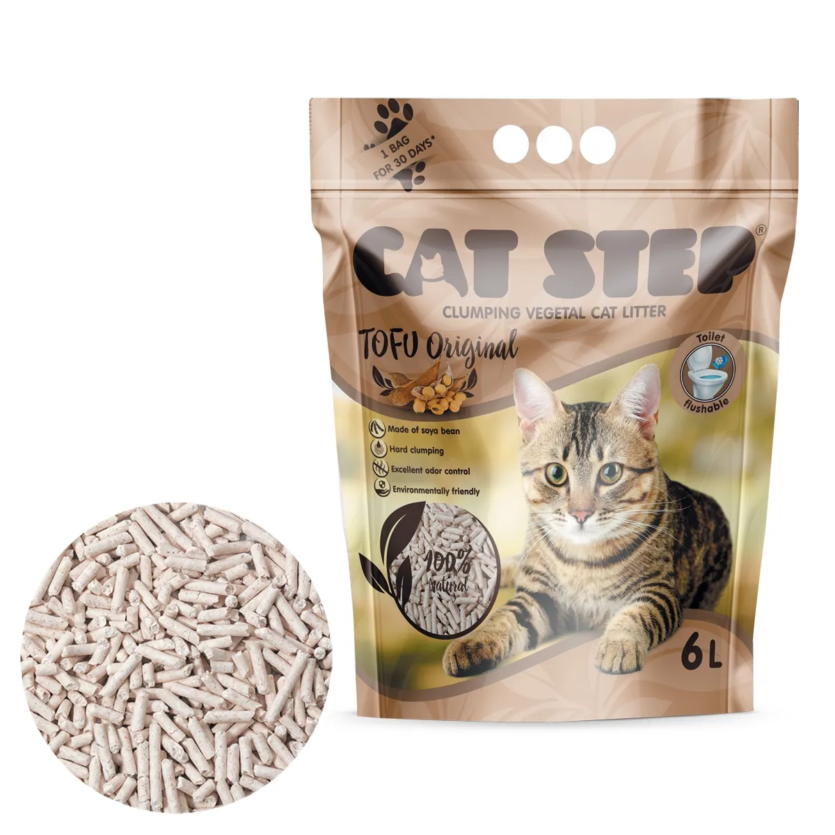 Cat Step Tofu Original kassiliiv 2.7 kg/ 6 l