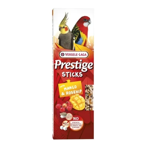 Versele-Laga Prestige maius papagoidele, mango/kibuvits, 2 tk