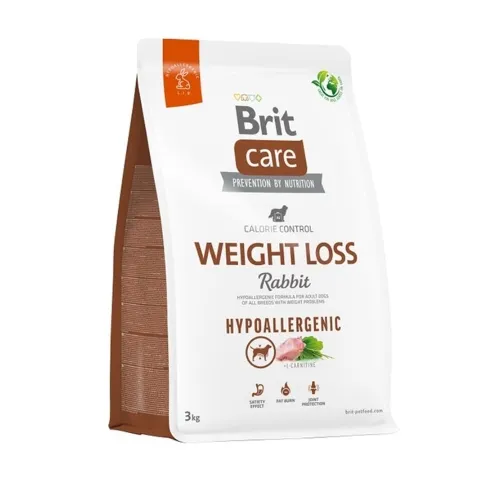 Brit Care Weight Loss kuivtoit koertele jäneselihaga, 3 kg