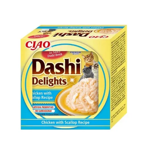 Churu kassi täiendsööt Dashi Delights kana ja kammkarbiga 70 g