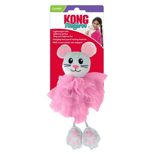 KONG Flingaroo Tutu mänguasi kassile, värvivalik.