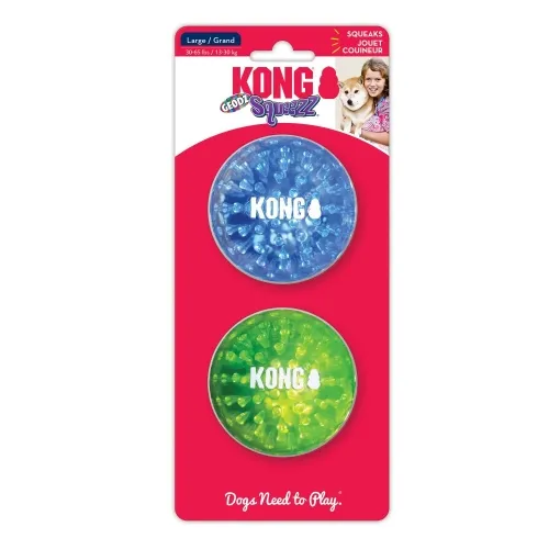 KONG Squeezz Geodz pallid 2 tk, mänguasi koerale