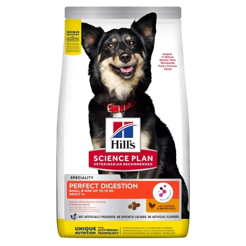 Hill's SP Perfect Digestion kuivtoit koerale Small & Mini kanaga 1,5kg