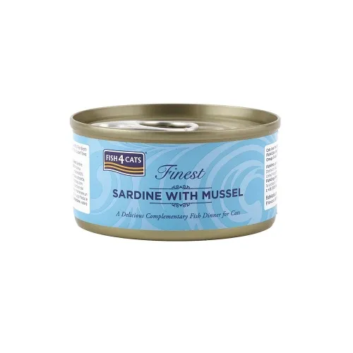 Fish4Cats konserv kassile, sardiinide ja molluskitega, 70 g