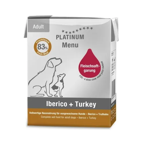 Platinum Menu konserv koerale Iberico ja kalkunilihaga 375 g