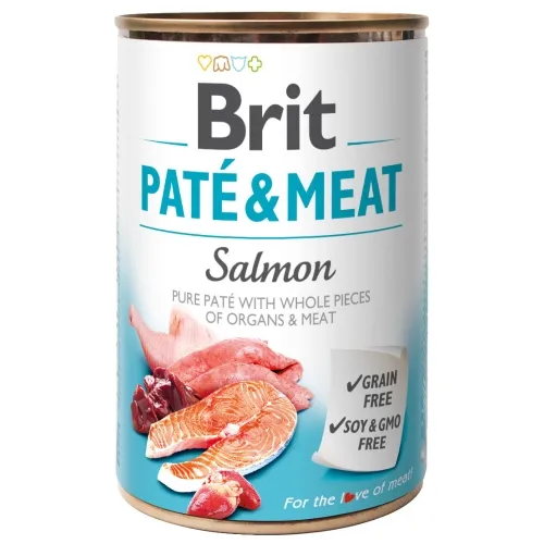 Brit Care Pate & Meat konserv koerale, lõhega, 400 g