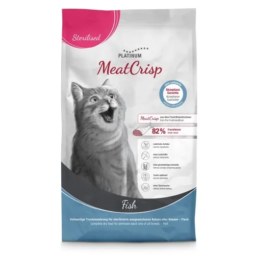 Platinum MeatCrisp kuivtoit steriliseeritud kassile kalaga, 1,5 kg