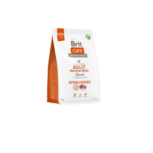 Brit Care Hypoallergenic kuivtoit keskmist tõugu koertele, lammas, 3kg