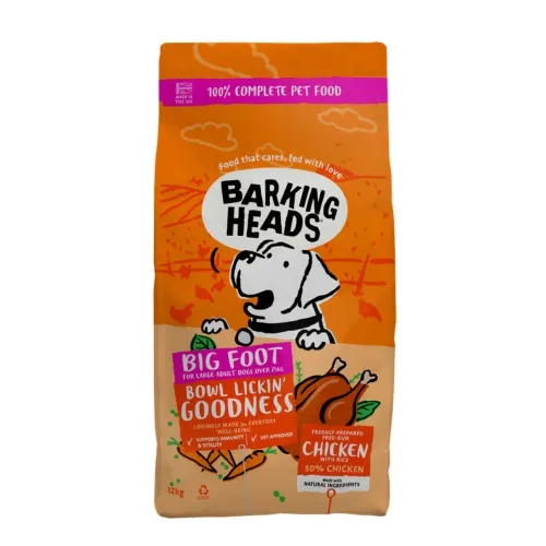 Barking Heads Bowl Lickin Chicken koeratoit, suur tõug 12 kg