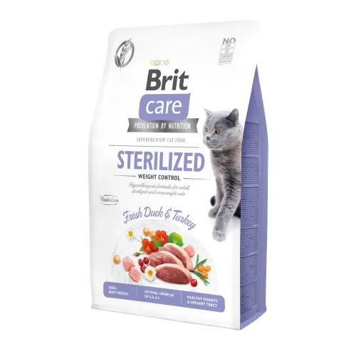 Brit Care Sterilized Weight Control kassi kuivtoit 400 g