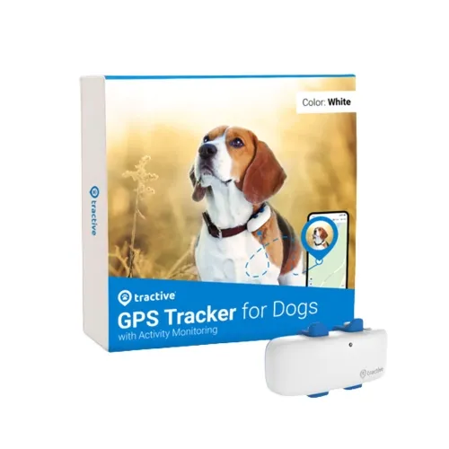 Tractive GPS positsioneerimisseade koerale, valge